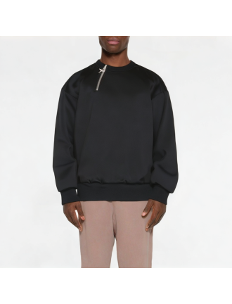 Daily Half-Diagonal Zipper Solid Color Men's Sweatshirt Daily Half-Diagonal Zipper Solid Color Men's Sweatshirt