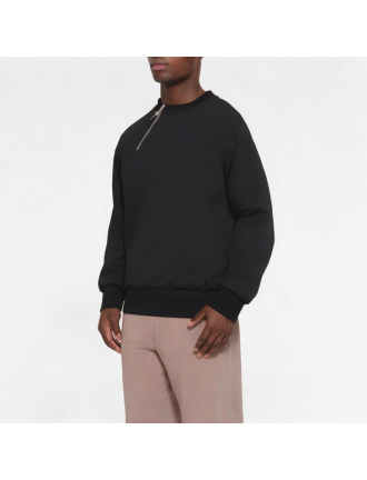 Daily Half-Diagonal Zipper Solid Color Men's Sweatshirt Daily Half-Diagonal Zipper Solid Color Men's Sweatshirt