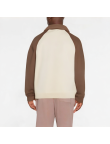 Casual Half-Zip Lapel Color-Blocking Sweatshirt
