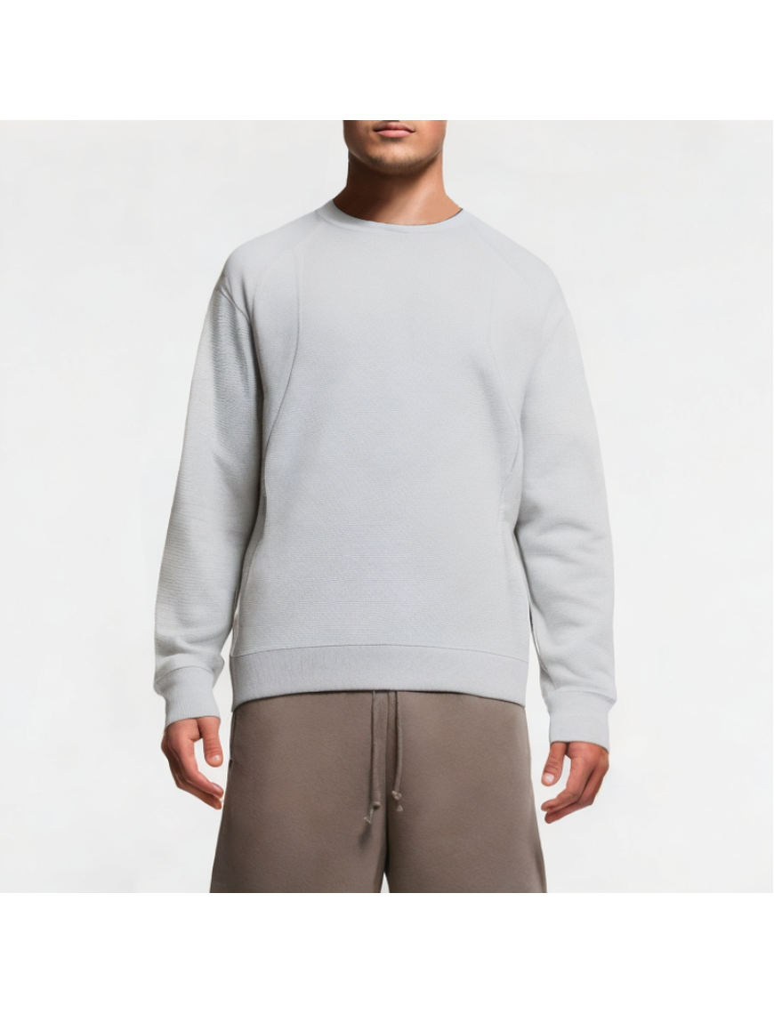 Fake Two-Piece Pullover Men's Sweatshirt