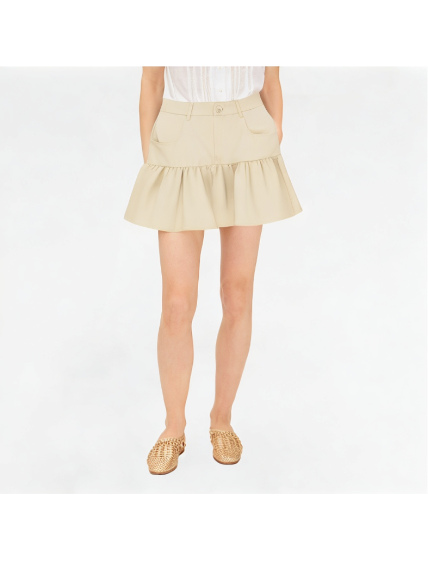High-Waisted Age-Reducing Denim Skirt