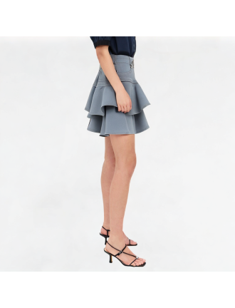 Ruffled Denim Skirt Ruffled Denim Skirt