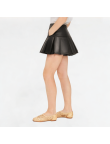 Pu Leather Pleated Skirt