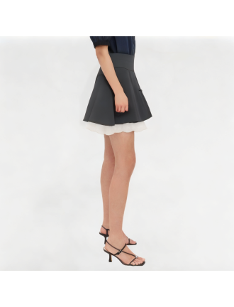 High-Waisted Bow Pleated Skirt High-Waisted Bow Pleated Skirt