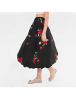Women's High-waisted Floral A-line Skirt