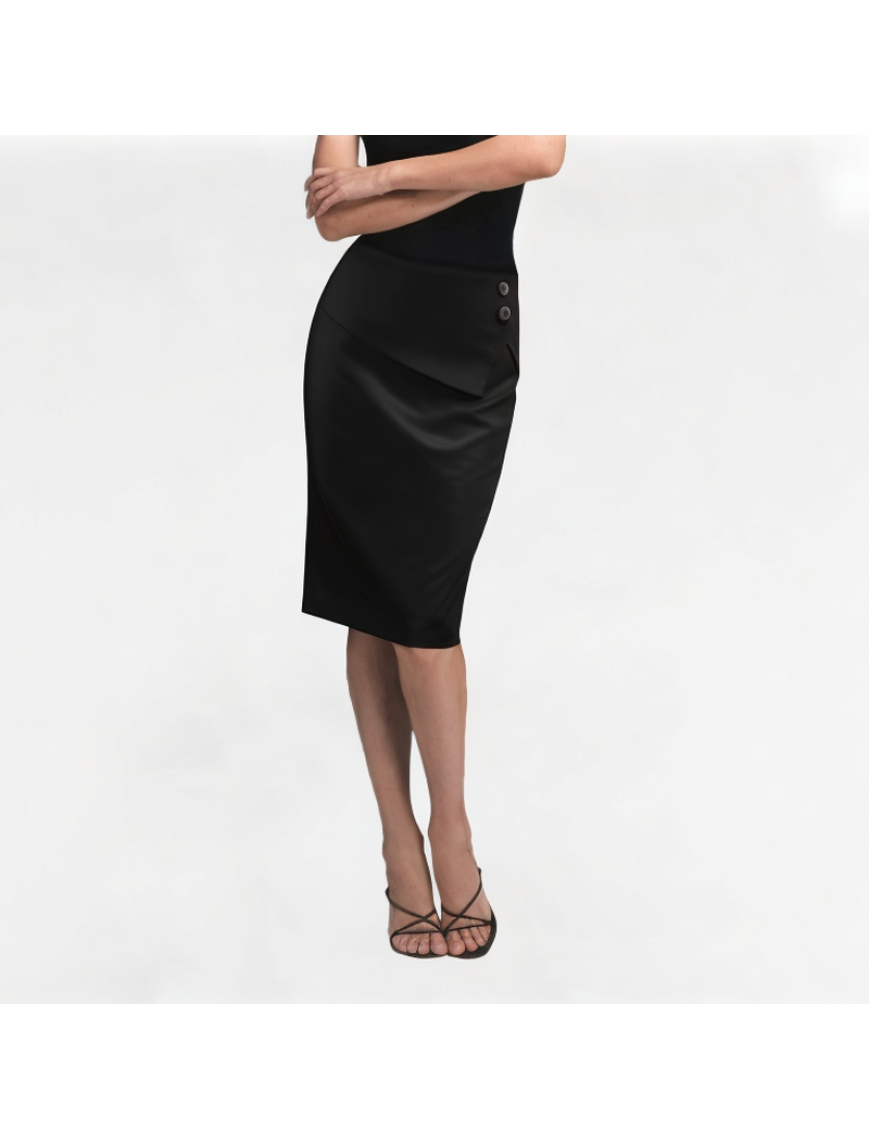Vintage Cotton Pencil Skirt
