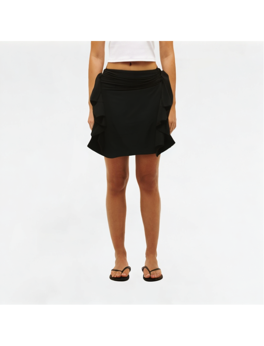 Asymmetrical Slim Short Skirt