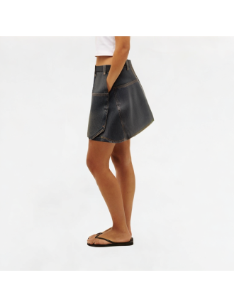 Retro Denim High Waist Skirt Retro Denim High Waist Skirt