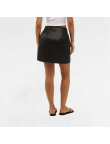 High-quality PU leather chain A-line skirt