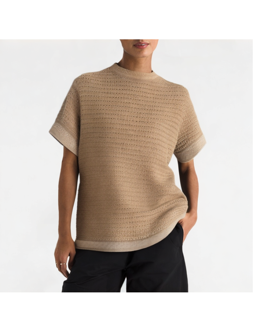 Fashion Hollow Round Neck Short Sleeve