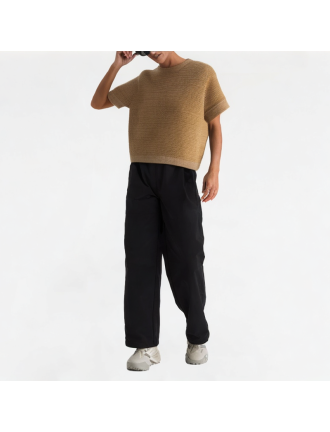 Fashion Hollow Round Neck Short Sleeve Fashion Hollow Round Neck Short Sleeve