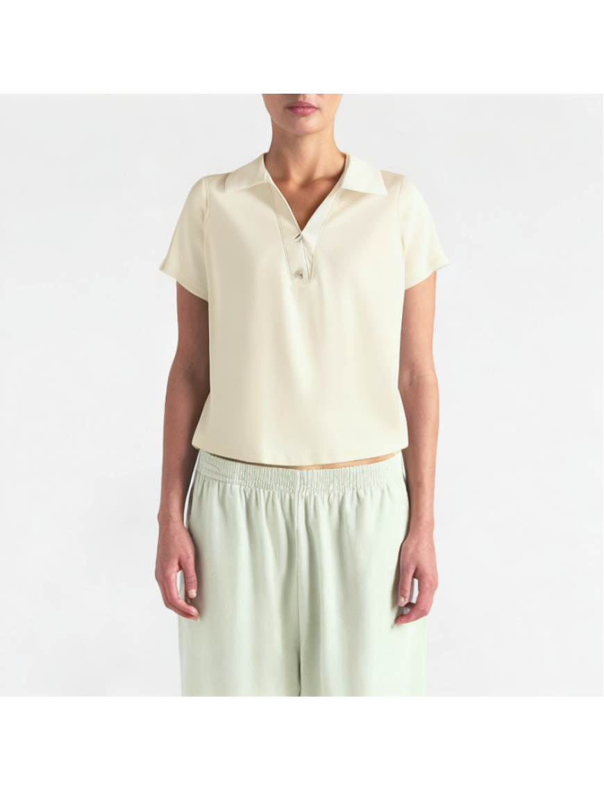 Summer Slim V-Neck Short Sleeves