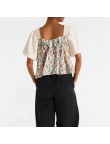 Chiffon Floral Short Sleeves