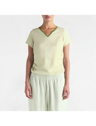 Summer Straight Shoulder Pleated Short Sleeves Summer Straight Shoulder Pleated Short Sleeves