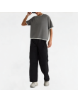 Spliced Contrasting Casual Short Sleeves