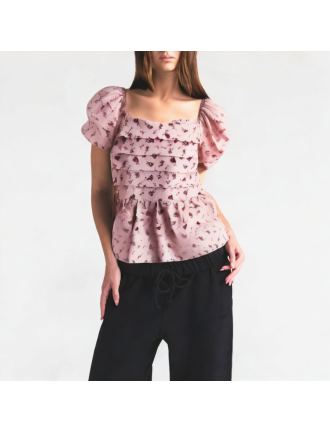 Summer Temperament Age-Reducing Floral Short Sleeves Summer Temperament Age-Reducing Floral Short Sleeves