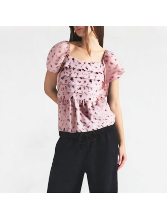 Summer Temperament Age-Reducing Floral Short Sleeves Summer Temperament Age-Reducing Floral Short Sleeves
