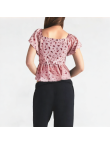 Summer Temperament Age-Reducing Floral Short Sleeves