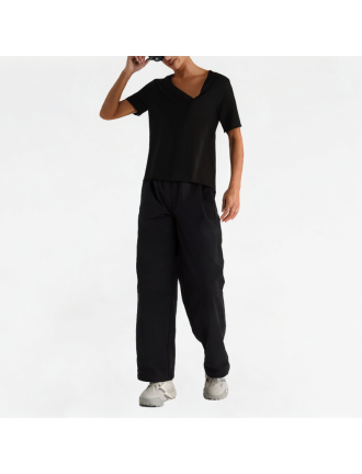 Solid Color Slim Fit Knit Short Sleeve Solid Color Slim Fit Knit Short Sleeve
