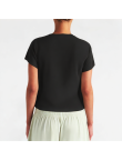 Summer Short Black Round Neck Short Sleeve