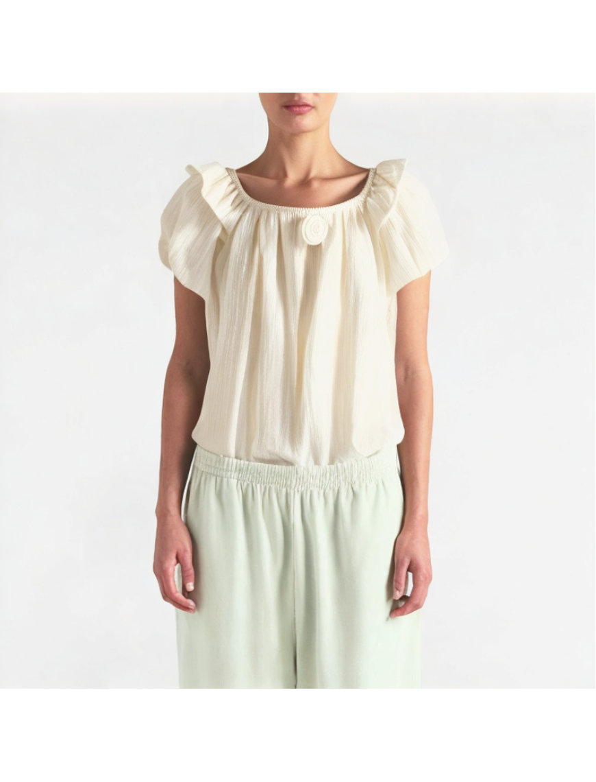Puff Sleeve Loose Short Sleeve